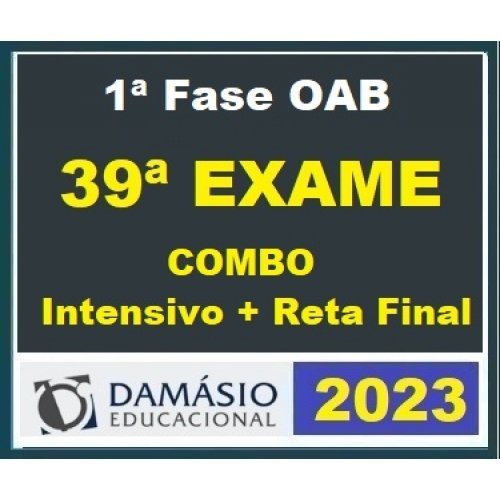 1ª Fase OAB XXXIX 39º – COMBO Intensivo + Reta Final (CEISC 2024) COMPLETO